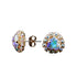 Earrings "Bermuda Triangle IV (Aurore Boreale)" with Swarovski™ crystals